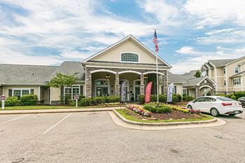 Parking in front of building at Stone Gate Apartments, Spring Lake, 28390